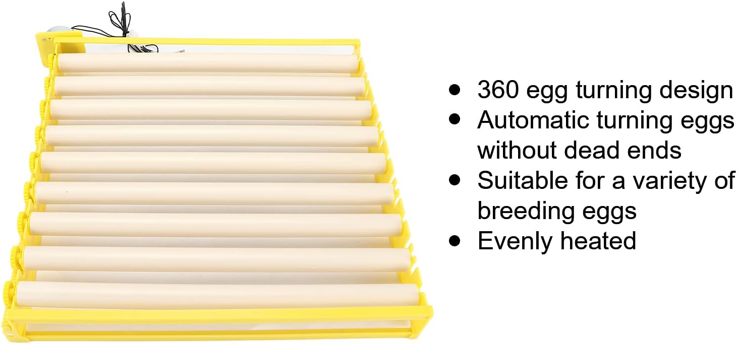 Fully Automatic Egg Incubation Tray,Household Egges Incubator Plate Automatic Chicken Eggss Turning Tray Mini Incubator Hatcher Auto Eggs Turner with Motor for Chicken Duck Quail Egg(12V)