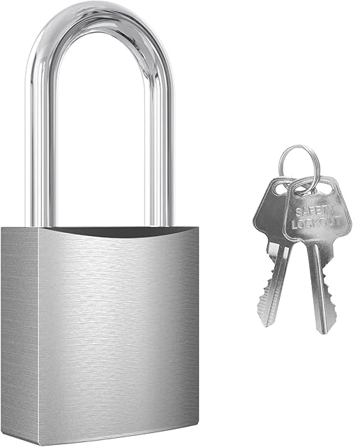 Padlock with 2 Key, [1.49 inch Long Shackle] Diyife 40mm Heavy Duty Padlocks Outdoor Weatherproof Lock Aluminum Padlocks keyed Alike for Gym Locker, Garage, Shed, Fence, Warehouse (Silver