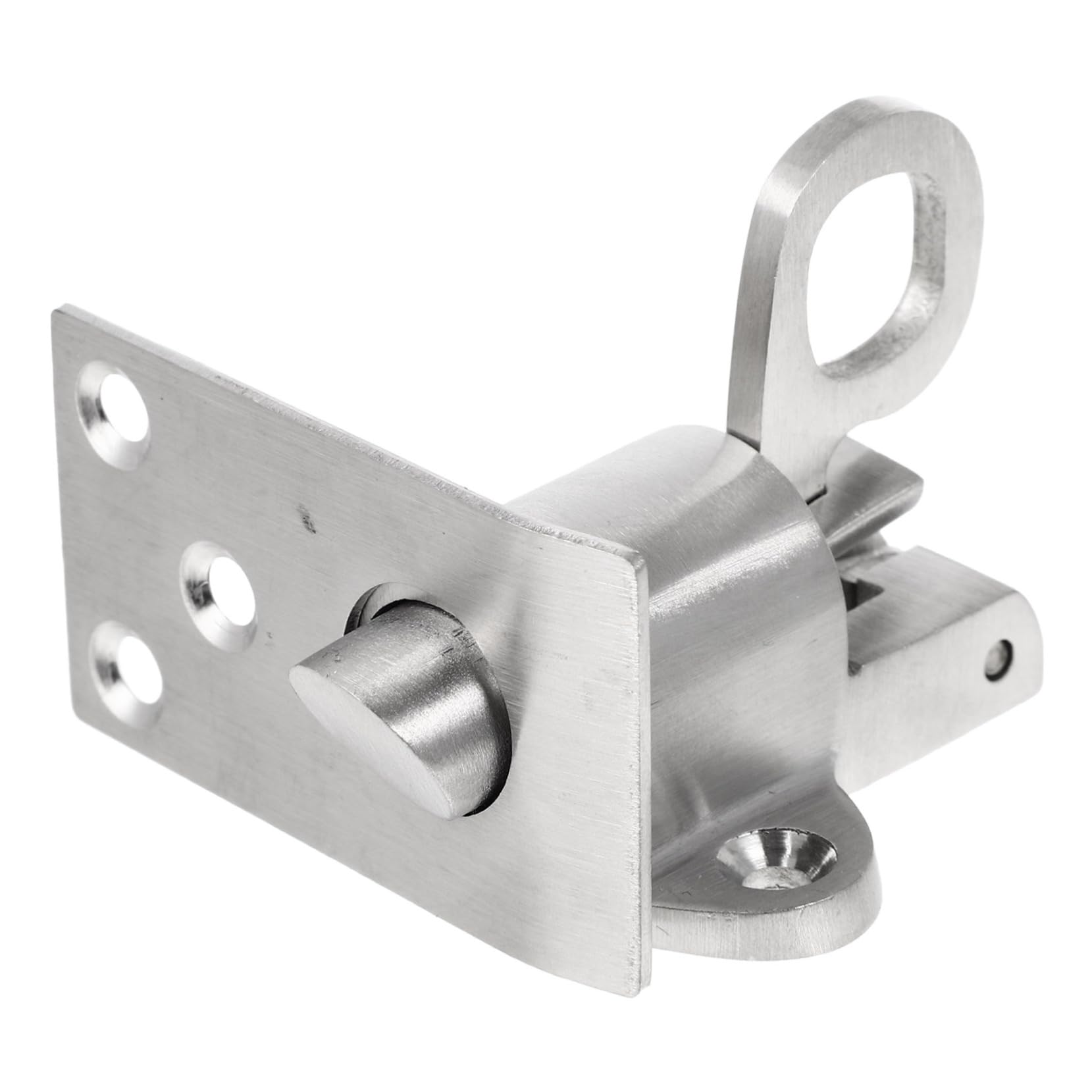Serrure coulissante de porte HEMOTON loquet en métal avec pêne à ressort - Lot de 3