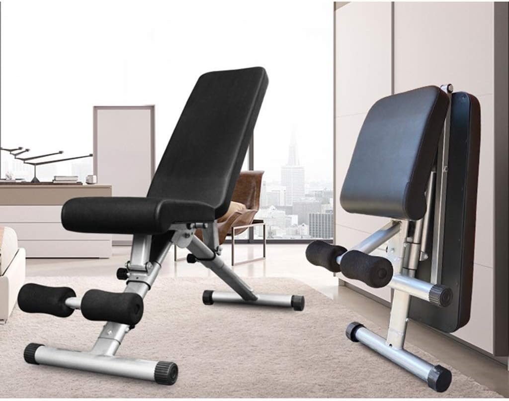 Weight Bench Foldable Fitness Workout Flat Bench, Multi-Purpose Full Body Bench Press Sit-up Dumbbell Strength Board