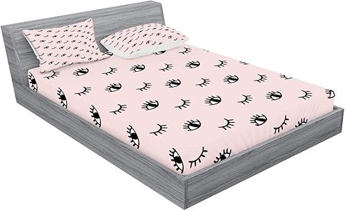 Miniatura 165 de Ambesonne - Juego de sábanas bajeras y fundas de almohada, diseño clásico botánico, plantas de jardín vintage, juego de 3 piezas con estampado