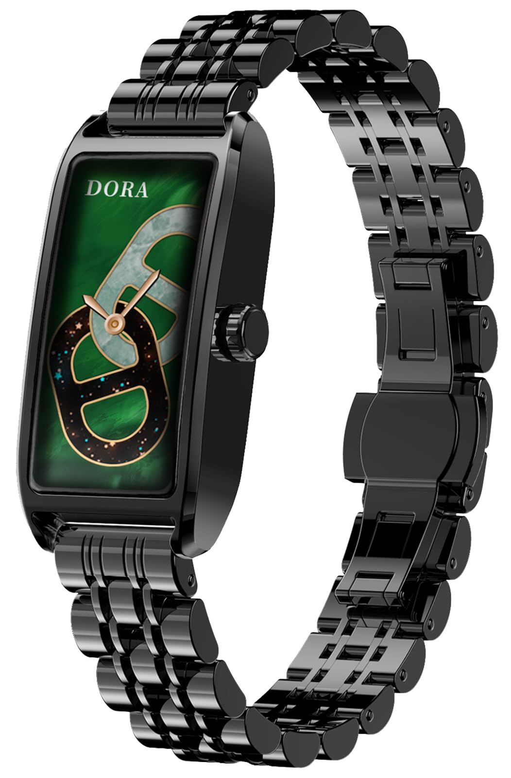 findtime Damen Fitness Tracker Schmal Elegant Smartwatch Luxuriös Classic Damenuhr Fitnessuhr für Frauen Aktivitätstracker mit Herzfrequenz Schlafmonitor Schrittzähler Rechteckig usw. Metalarmband