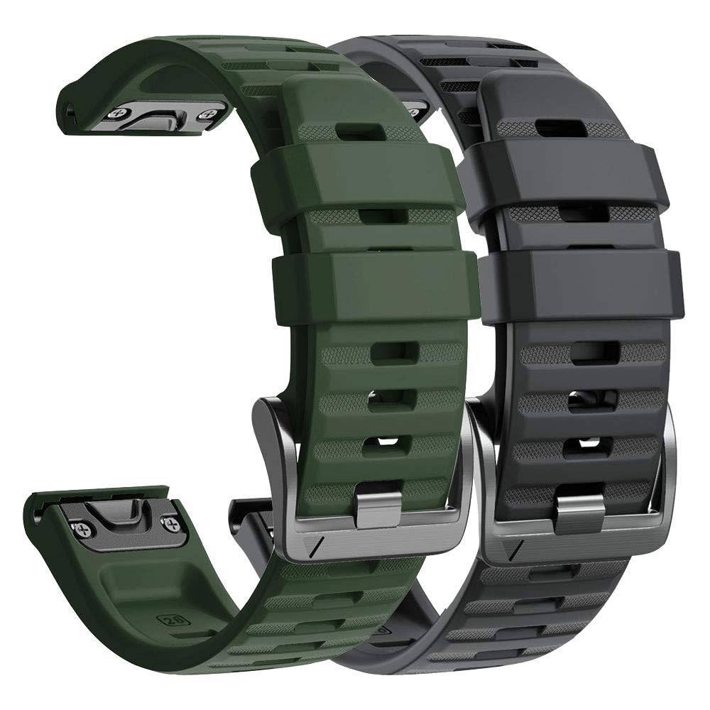 NotoCity Correa para Garmin fenix 6x/6x Pro, 26mm Correa para Garmin Fenix 5x/5x Plus/7x/7x Pro, Fenix 8/8 pro 51mm/3/3 HR Silicona Reemplazo Correas para, Quatix 7X, Epix Pro 51mm — view 21