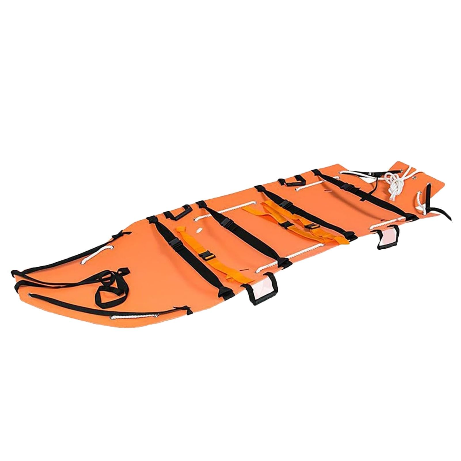 SGKOMN Foldable Emergency Stretcher, Folding Roll Stretcher - Portable Rescue Stretcher, Multifunctional Rescue Basket Stretcher Stretcher, for Patient Transport, Orange