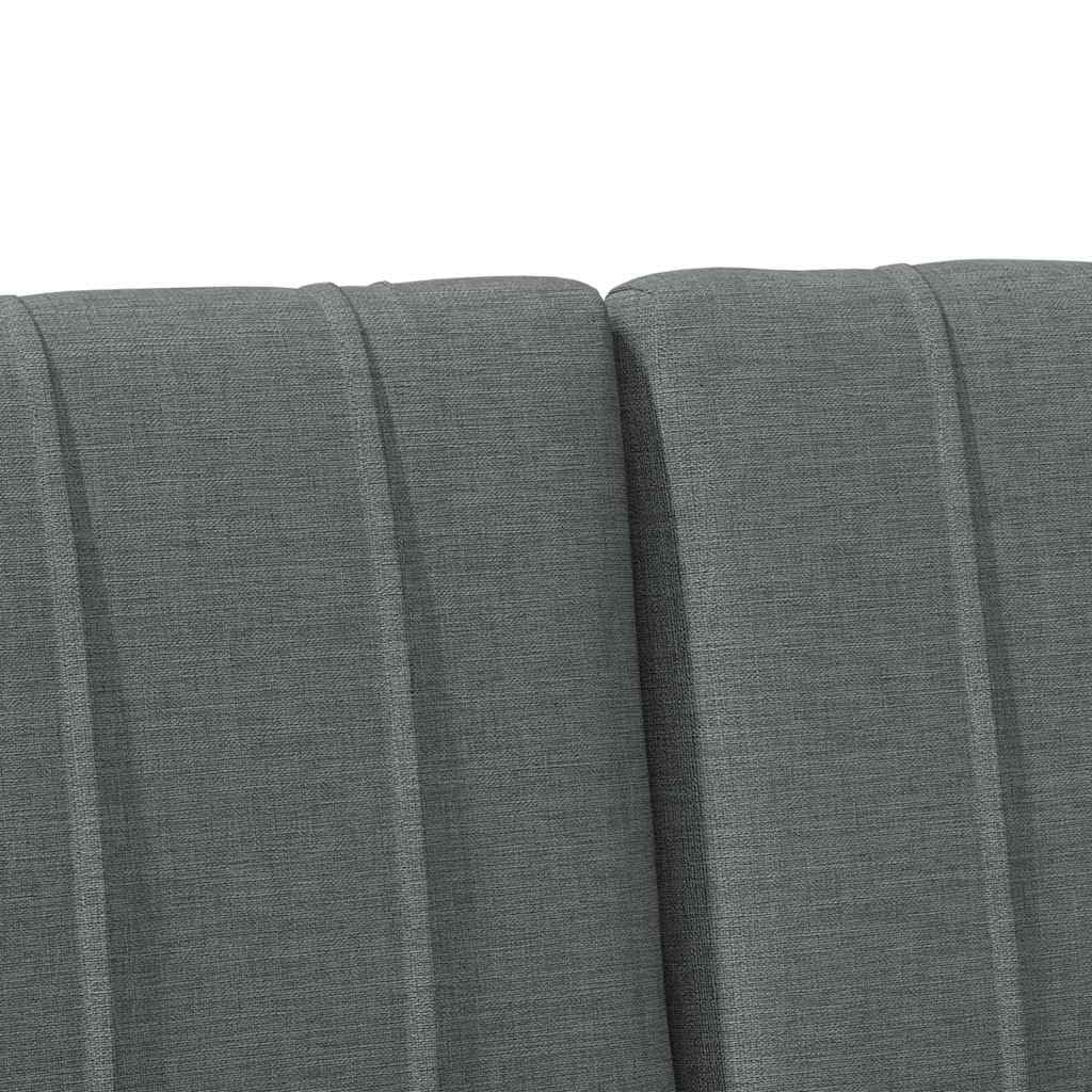 Cabecero de cama tapizado 160 x 14 x 78,5 cm madera maciza de pino gris oscuro moderno cojín de pared diseño duradero para dormitorios y habitaciones de invitados