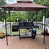   Gazebo-Canopy-Tent-8x-5-with-Air-Vent-Tent-for-BBQ-Outdoor-Patio-Grill-Gazebo-Party-Patios-Large-Garden-Commercial-Use-Backyard-Events-Etc-Easy-to-Assemble-Elegant-Design-Good-Stability-Brown