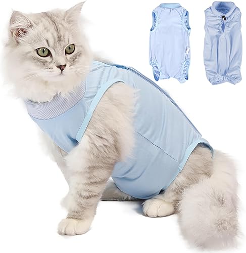 Miniatura 7 de Traje de cirugía para gatos, traje quirúrgico de recuperación profesional para heridas abdominales o enfermedades de la piel, alternativa de collar
