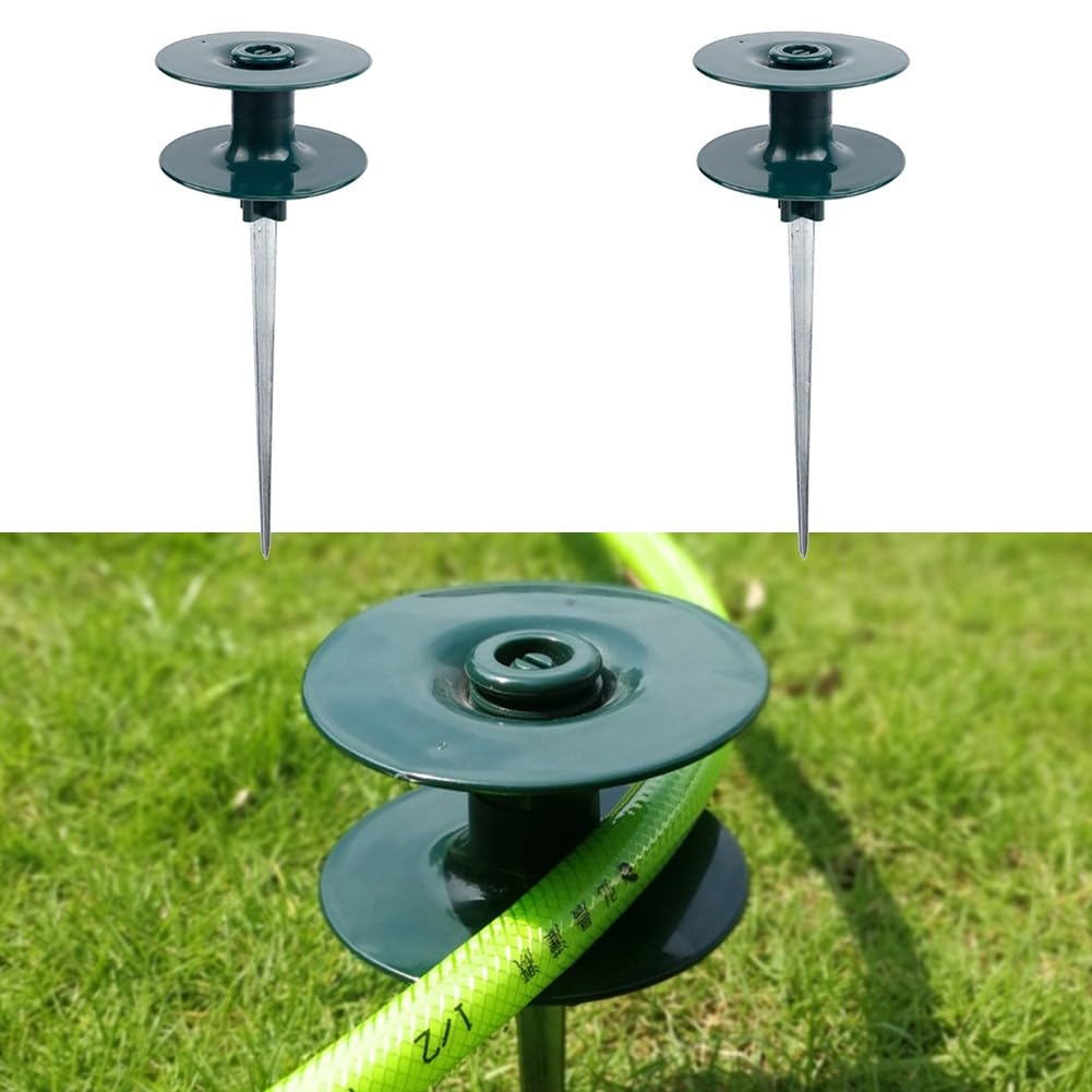 PETSTIBLE Palo guida per tubo da giardino, 2 pezzi ruota guida bobina tubo resistente ruota guida tubo dell'acqua fai da te guida in plastica per piante da giardino PETSTIBLE Palo guida per tubo da giardino, 2 pezzi ruota guida bobina tubo resistente ruota guida tubo dell'acqua fai da te guida in plastica per piante da giardino