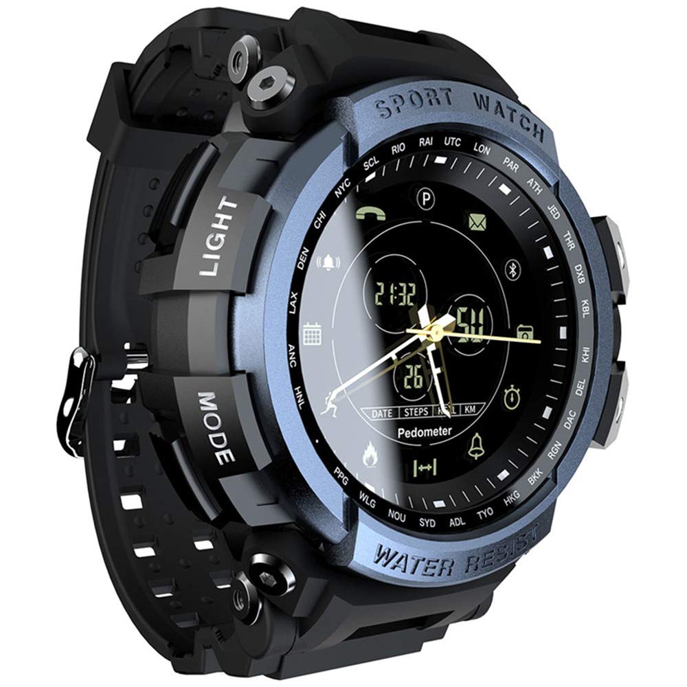nonbrand LOKMAT Sports Analog Digital Smart Watch Men Boys Waterproof Bluetooth Smart Wrist Watch, W