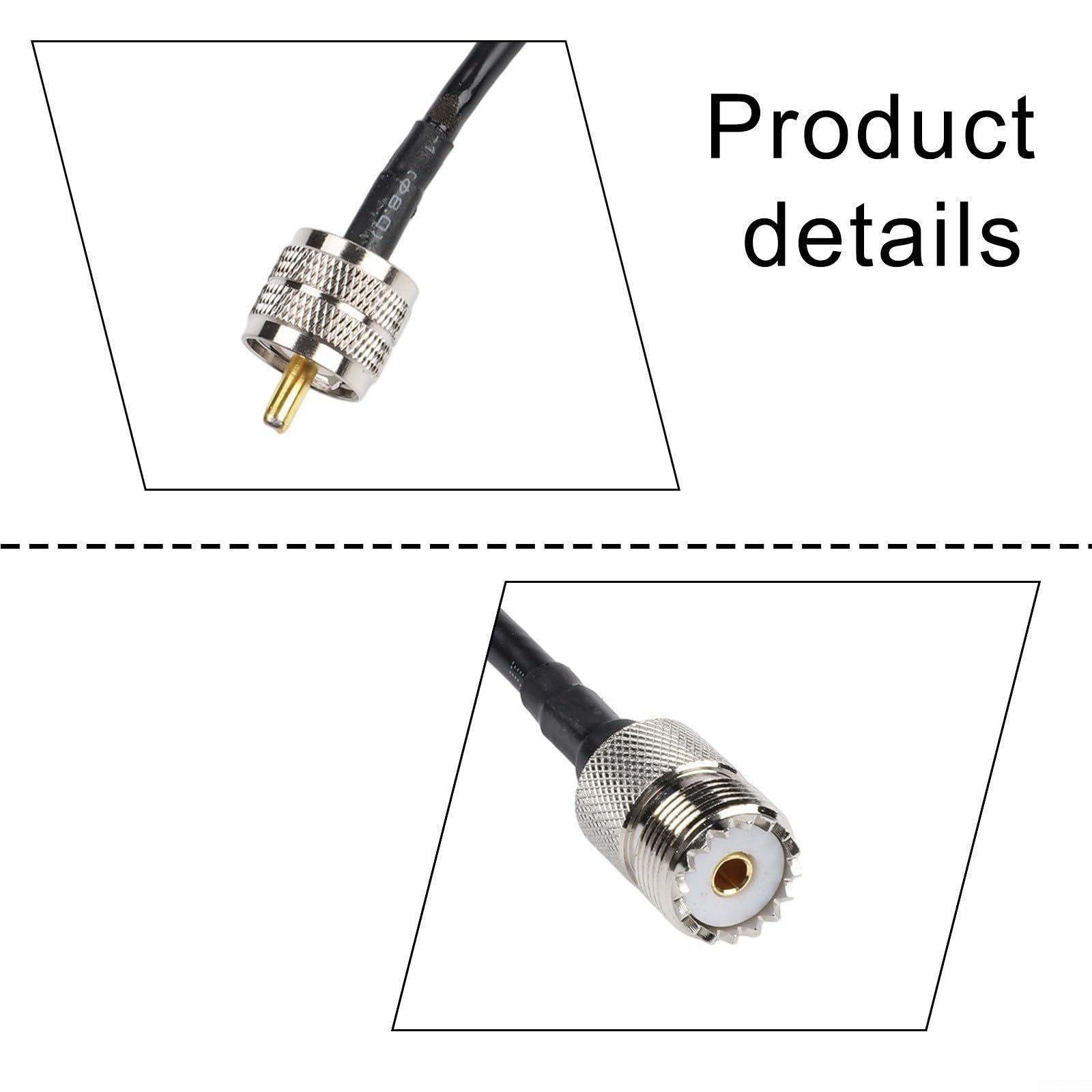 HF Kurzwellen Choke Balun 1:1 mit Nickel Zink Ferritkern, 1.8-50 MHz, 350W Dauerlast für FT8/Amateurfunk, RG58 Kabel, reduziert USB-Störungen(50mm Green)