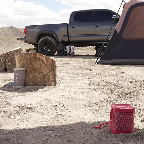 Image of Skullcandy Terrain XL Wireless Bluetooth Speaker - IPX7 Waterproof Portable Speaker, 18 Hour Battery, Nylon Wrist Wrap, True Wireless Stereo (Red)