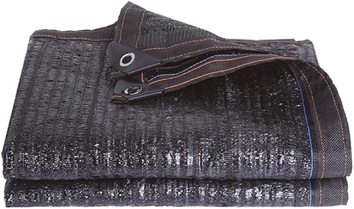 Tela de malla transpirable con ojales, resistente a los rayos UV y con ojales, color negro