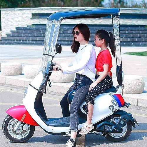 Motorroller Regendach Abdeckung - Transparenter Elektrofahrrad und Mobility Scooter Sonnenschutz mit Regenschutz