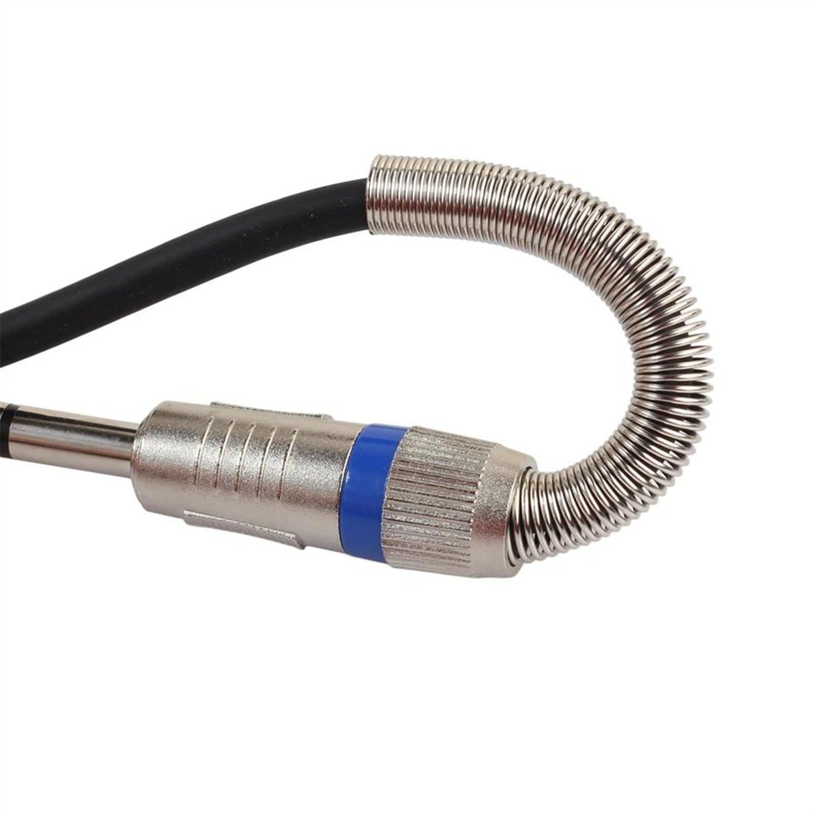 Cavo audio per chitarra Cavo audio da 6,35 mm maschio a for amplificatore mixer for chitarra con bobina a molla nero blu 1,8-10 m(10m)