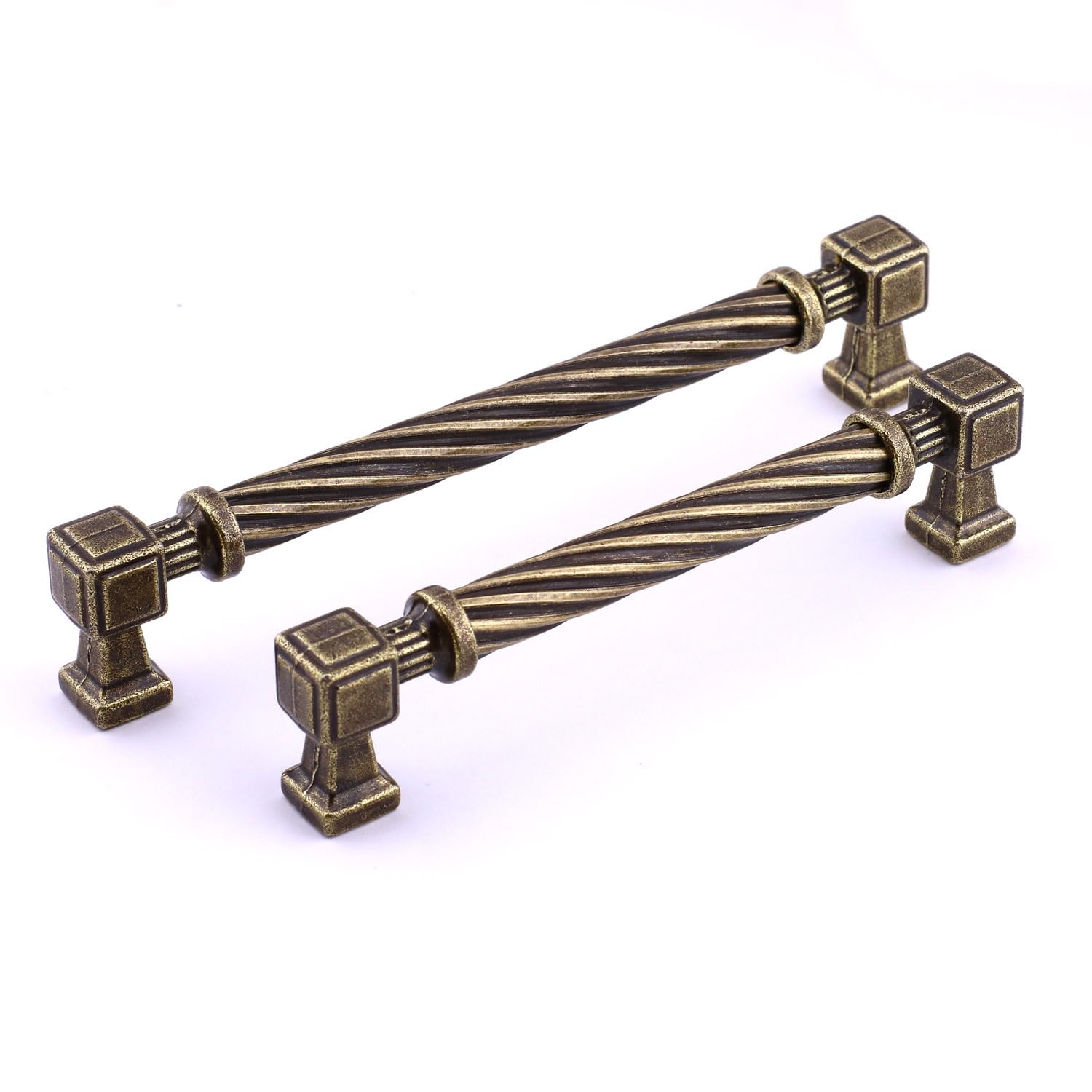 Burma Antik Sarı Eskitme Metal Kulp 160 mm Mobilya Çekmece Mutfak Dolabı Dolap Modern Kapak Kulpları