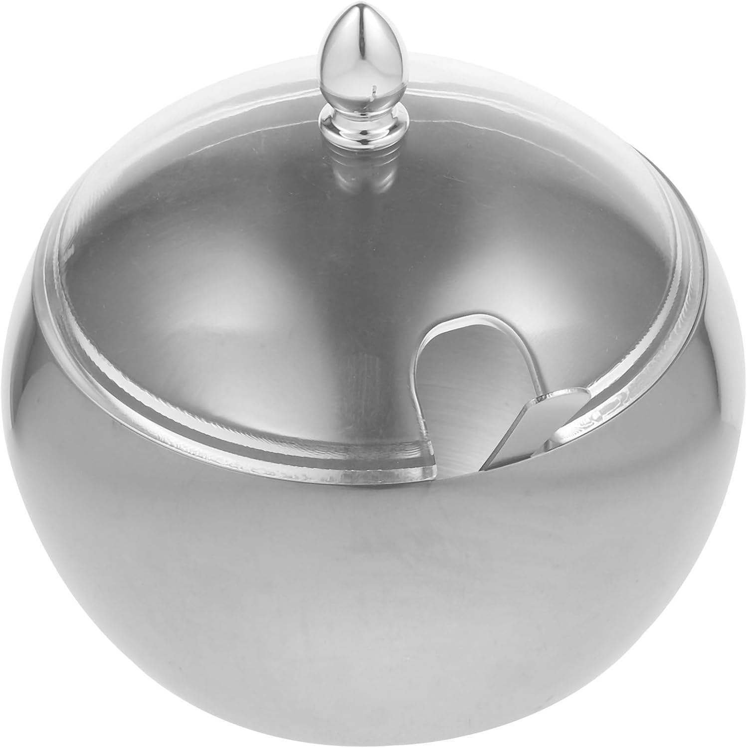 Seasoning Jar Stainless Steel Oblique Mouth with Lid