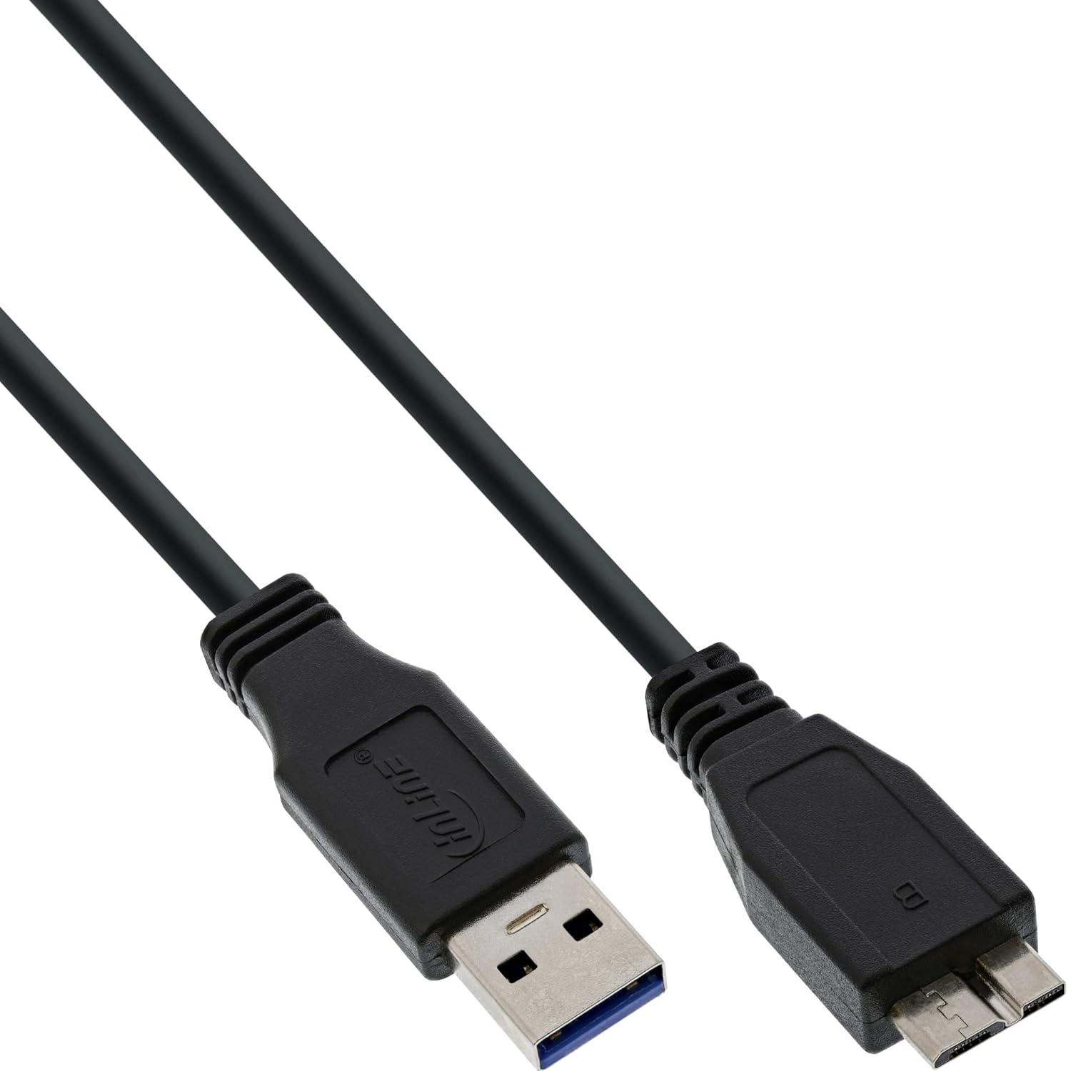 Inline USB 3.0 Cable A to Micro B 0.5 m Black 1 Stck