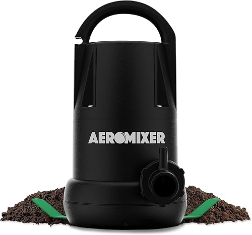 AEROMIXER MINI Bomba sumergible de mezcla + aireación de 14 HP - Bomba mezcladora de agua para fertilizante sintético, bombas aireadoras de agua,