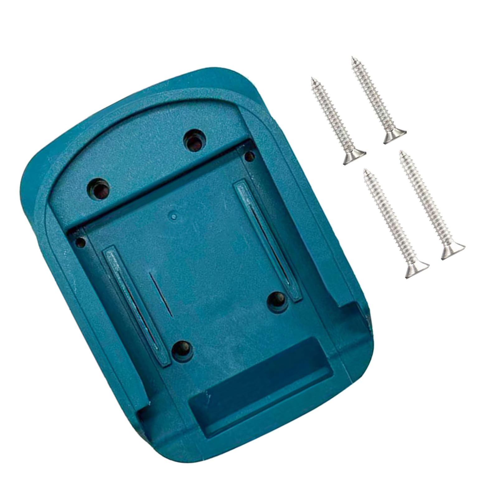 Laikoutd Blue Stable Lithium Batteries Holder Rack For Power Tool Includes 4 Screws For Effortless Setup On Various Surfaces Stable Tool Battery Mounting Set