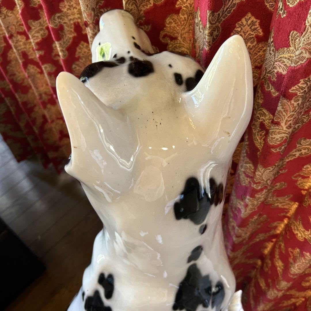 Amazon.co.jp: 犬 置物 陶器 オブジェ 豪華 サイズ：55×35×高さ101 