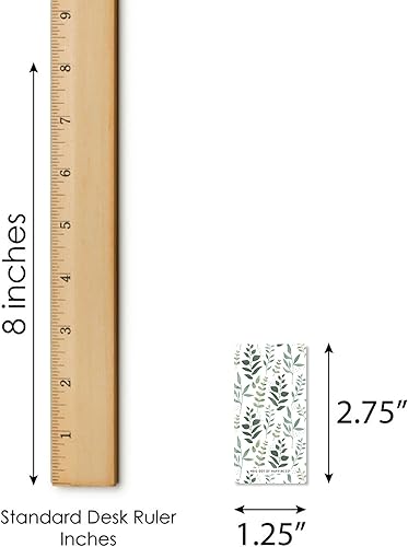 Miniatura 5 de Big Dot of Happiness Boho Botanical - Mini pegatinas de barra de caramelo para envolver, regalos pequeños para fiestas verdes, 40 unidades