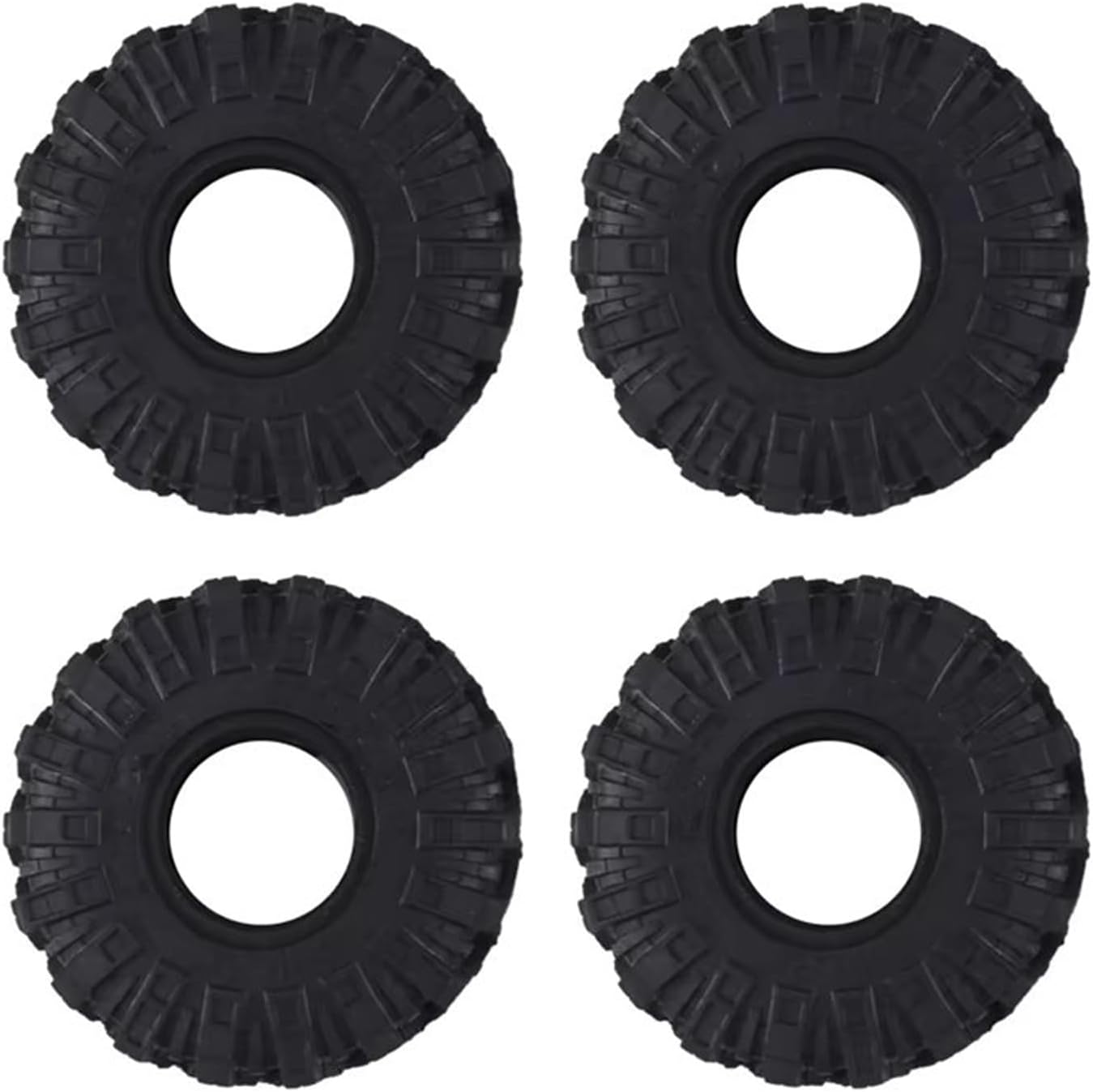 Drift Wheel Hub Tire For Axial For SCX24 For Gladiator For Bronco 1/24 RC Crawler Car 62Mm 1.0 Inch Wheel Tires Soft Mud For Terrain Rubber Tyres