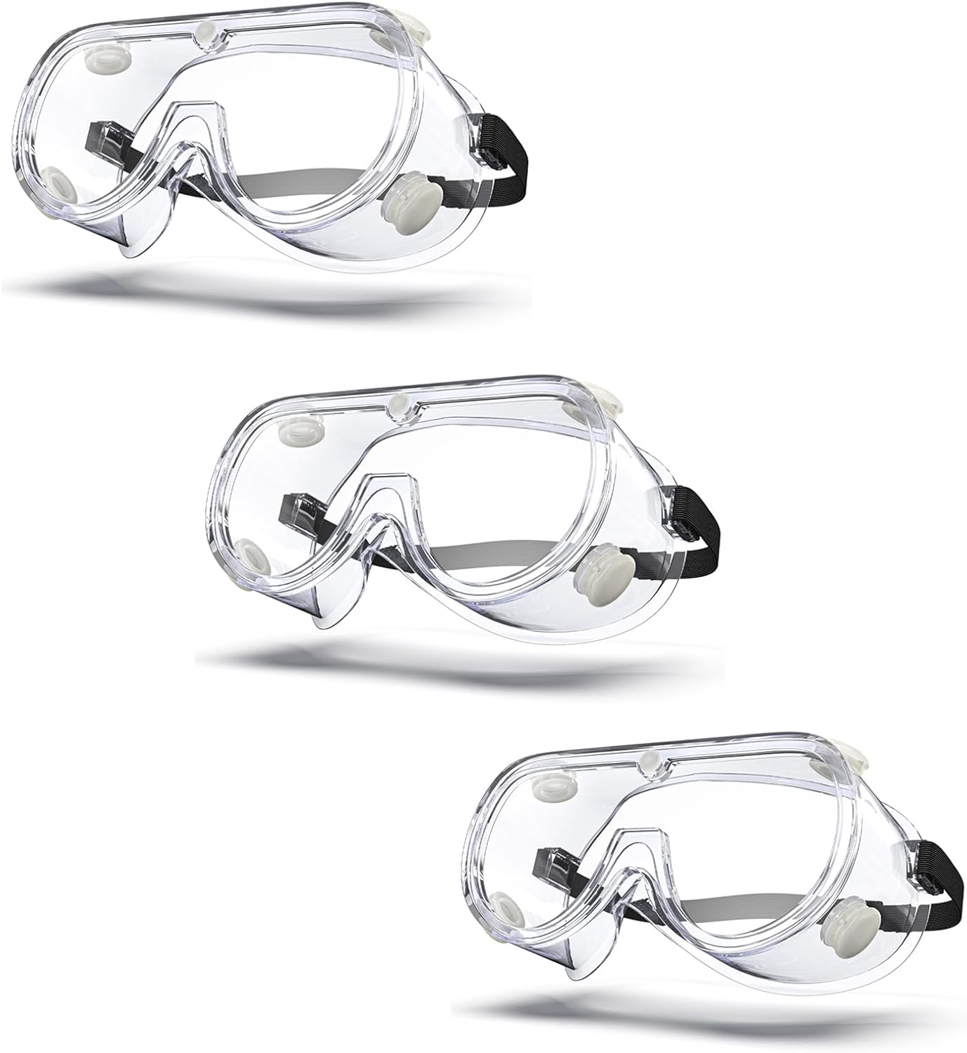 Anti-fog Safety Goggles ANSI Z87.1,Adjustable Chemistry Lab Goggles Over Glasses