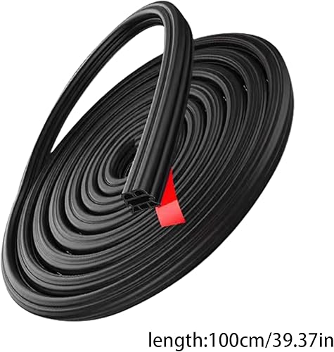 Miniatura 7 de Auto Sealing Strip, 56 Holes Auto Rubber Weather Stripping, Dustproof Rays Resistant Seal Strip, Durable Thickened Sound Insulation Strip, Door