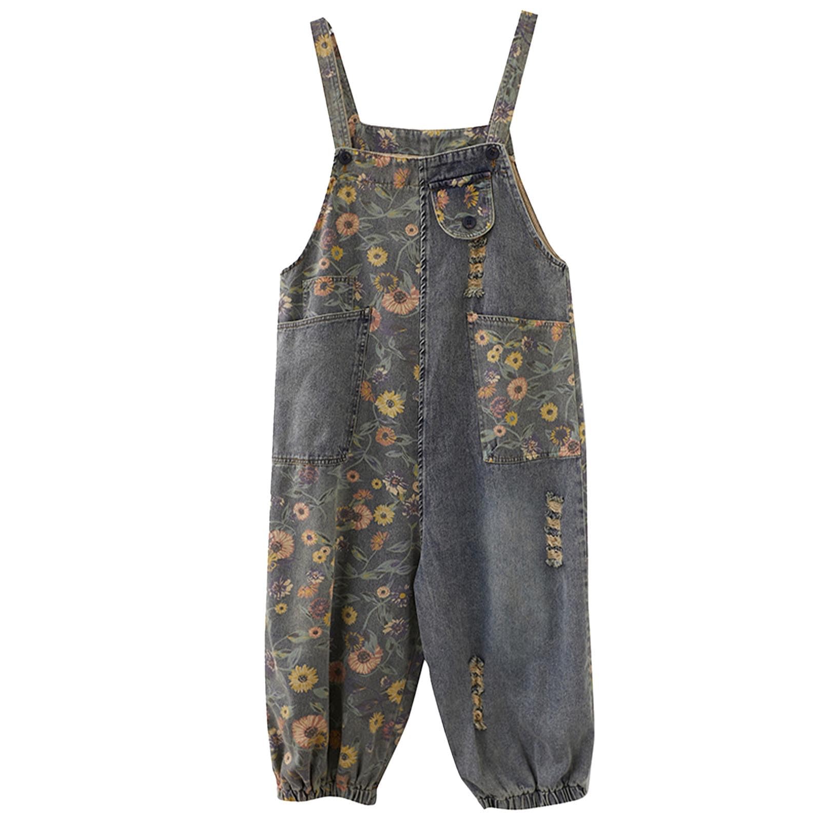 Peto Mujer Vaquero Mono Casual Tezano Trabajo Ancho Overol Formal Macacao Informal Elegante Tallas Grandes Anchos para Deportivo Fiesta
