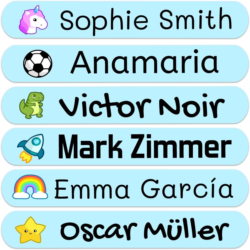 2.3 x 0.4 in adhesive labels for objects