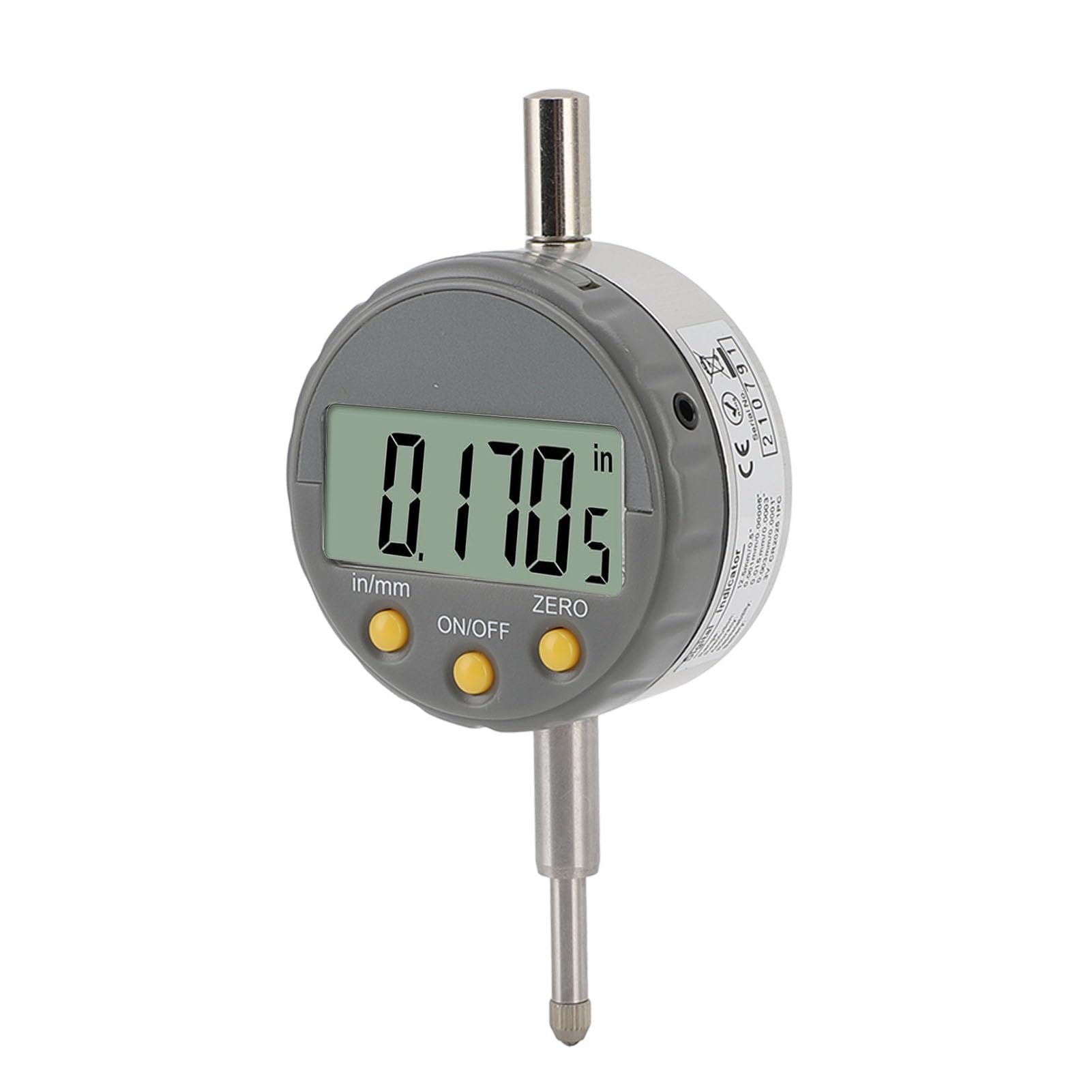 Digitale Messuhr aus Aluminiumlegierung, 0–12,5 Mm, mit LCD-Display, 0,001 Mm Auflösung, Geeignet für Maschinen und Labore