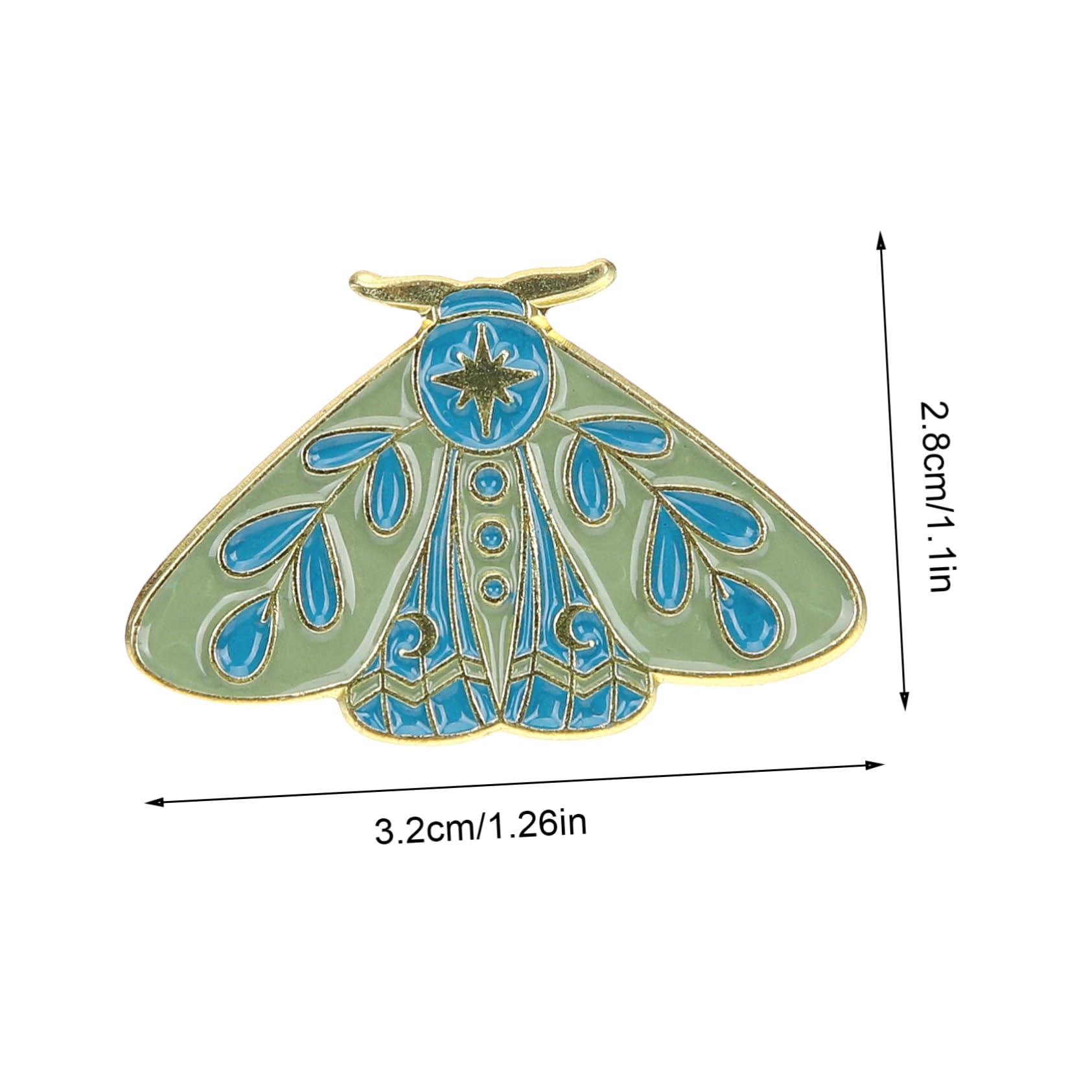 Healvian 4 Sätze Corsage Anzug Niedliche Kleidung Brosche Clip Schmetterlinge Brosche Pin Emaille Revers Tier Brosche Pin Dekoration Schmetterling Revers Pin Cartoon Revers 10 Stück * 4