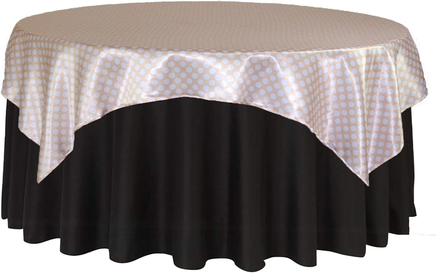 YOUR CHAIR COVERS - 90 inch Square Striped Tablecloth Satin Overlays Linens for Party Table Cloth Wedding Events Kitchen Home Dining - Black/White Striped