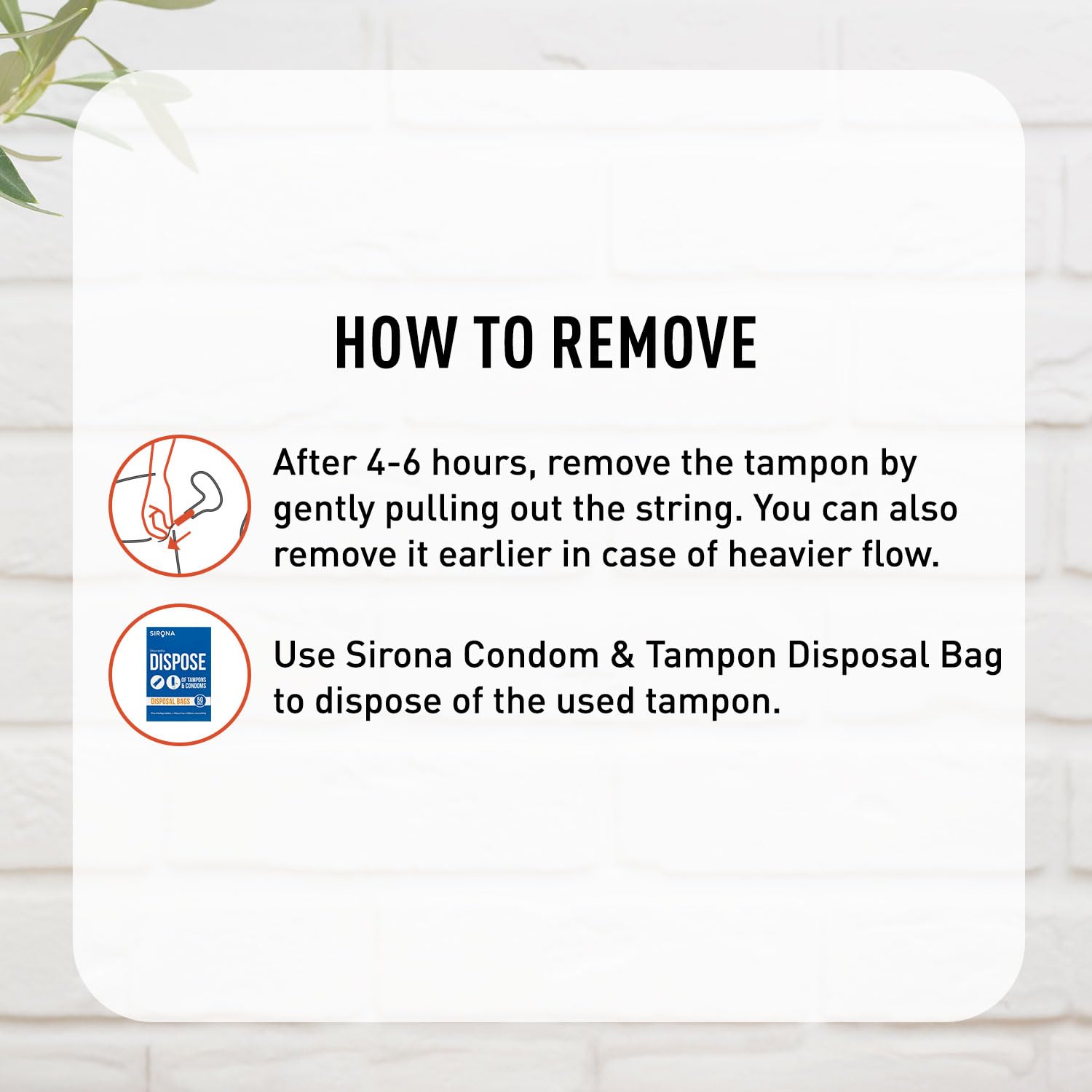 Sirona FDA Approved Natural Biodegradable Tampons - 20 Pieces | Super Plus Heavy Flow | Made in Europe | Safe to use | Highly Absorbent | Ultra Soft & Comfortable - Image 8 thumbnail