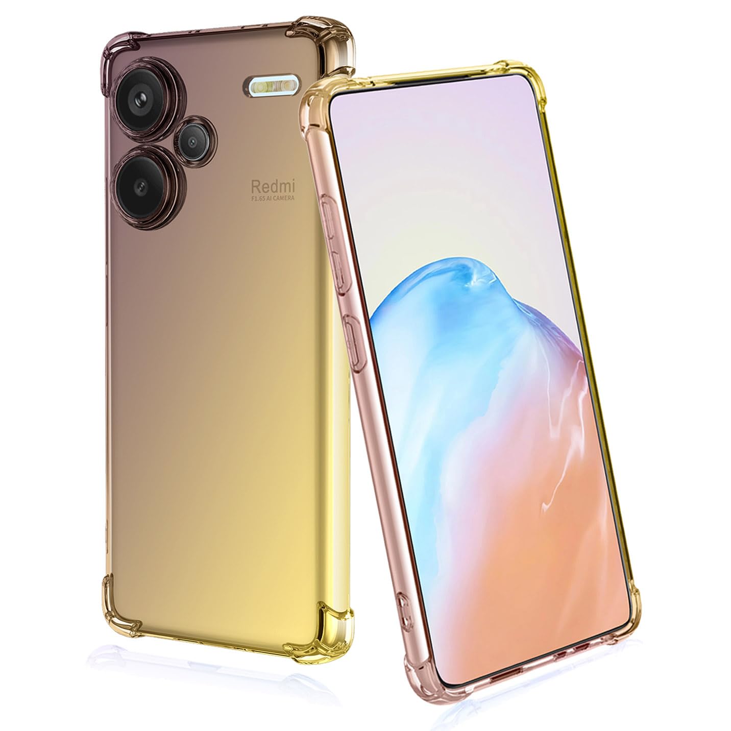 Anlalish Cover per Realme 12 Pro Plus 5G Silicone Antiurto con Supporto, TPU Morbido Custodia Realme 12 Pro 5G Placcatura Sottile Protezione Case (Blu