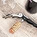 HYZ Wine Opener Waiter Corkscrew, Professional Wine Key for Servers, Bartender with Foil Cutter, Manual Wine Bottle Opener Double Hinged(3-Pack Black)