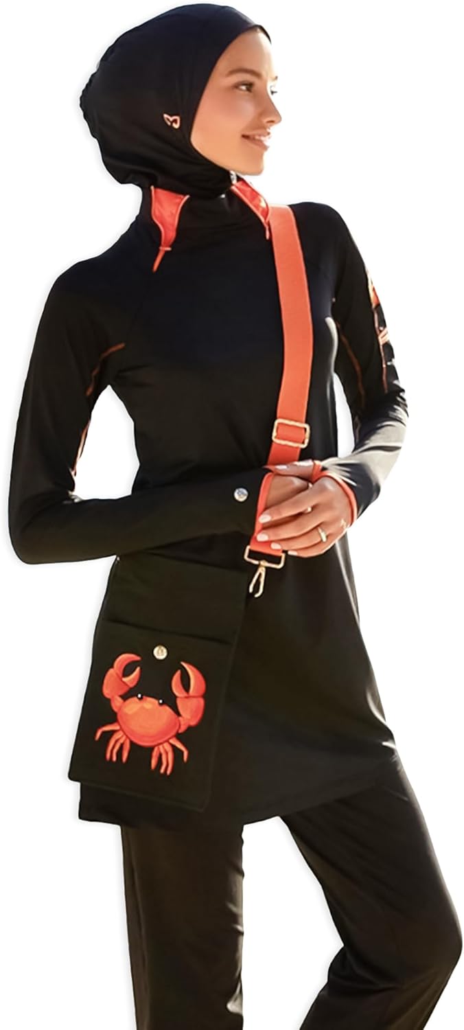 Modest Swimwear for Women 3-Piece Set | Swimsuit Suit Cover Set | Long Sleeve Burkini Set | Full Cover Hijab ​Bathing Suit