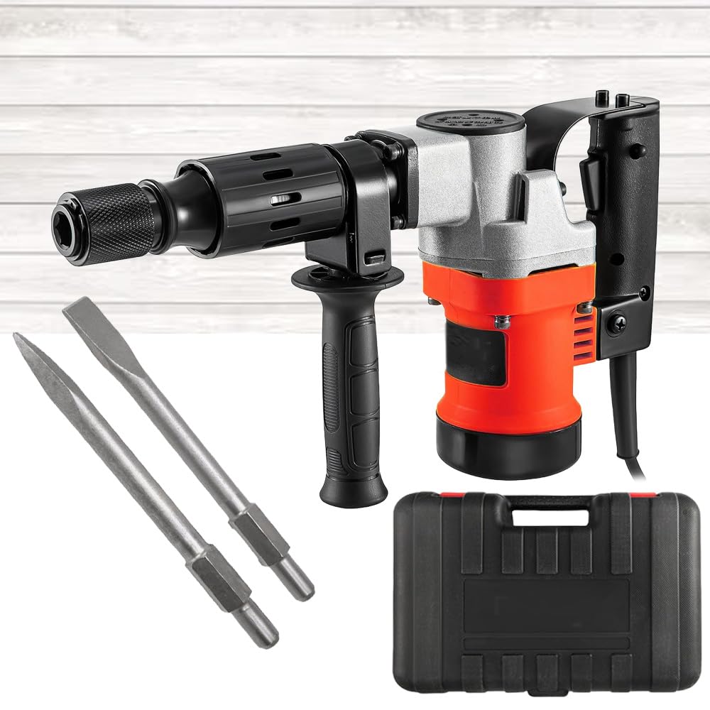 MLD Heavy Duty Demolition Hammer | Concrete Breaker - 5KG | 1000 Watts, 2900RPM | Hammering Machine With Free 2 Hex Chisels | NEW-7003 (Plastic,Multicolor) (B0CW6CDJLK) Amazon Price History, Amazon Price Tracker