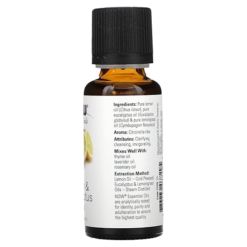 Miniatura 2 de NOW Foods Aceite de Limón-Eucalipto, 1 oz Líquido