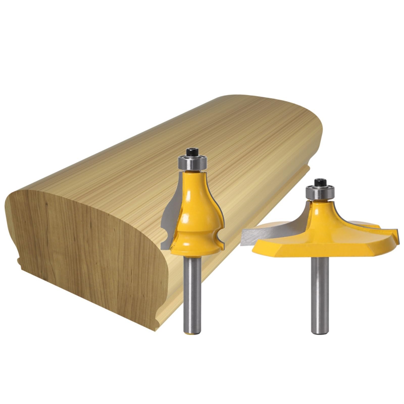 Fresa para madera en forma de T, Juego de brocas for fresadora madera, 10 Uds., 8mm, 12mm, 1/2 pulgadas, mango, reposabrazos, pasamanos