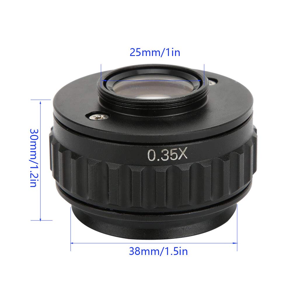 0.35X CTV Lente del microscopio Obiettivo ausiliario Adattatori di interfaccia della fotocamera Parti del microscopio industriale Raccordi per microscopio stereo trinoculare