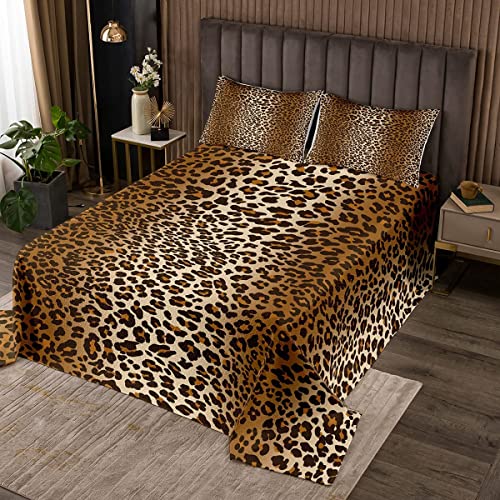 Loussiesd Colcha acolchada con estampado