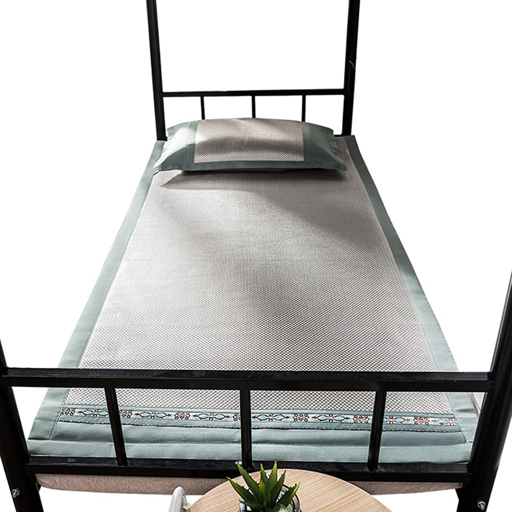 SHYPYG Antarctic Mat Summer Naked Sleeping Student Dormitory Single Folding Summer Rattan Mat Straw Mat Washable Ice Silk Mat (Size : 1.2m)