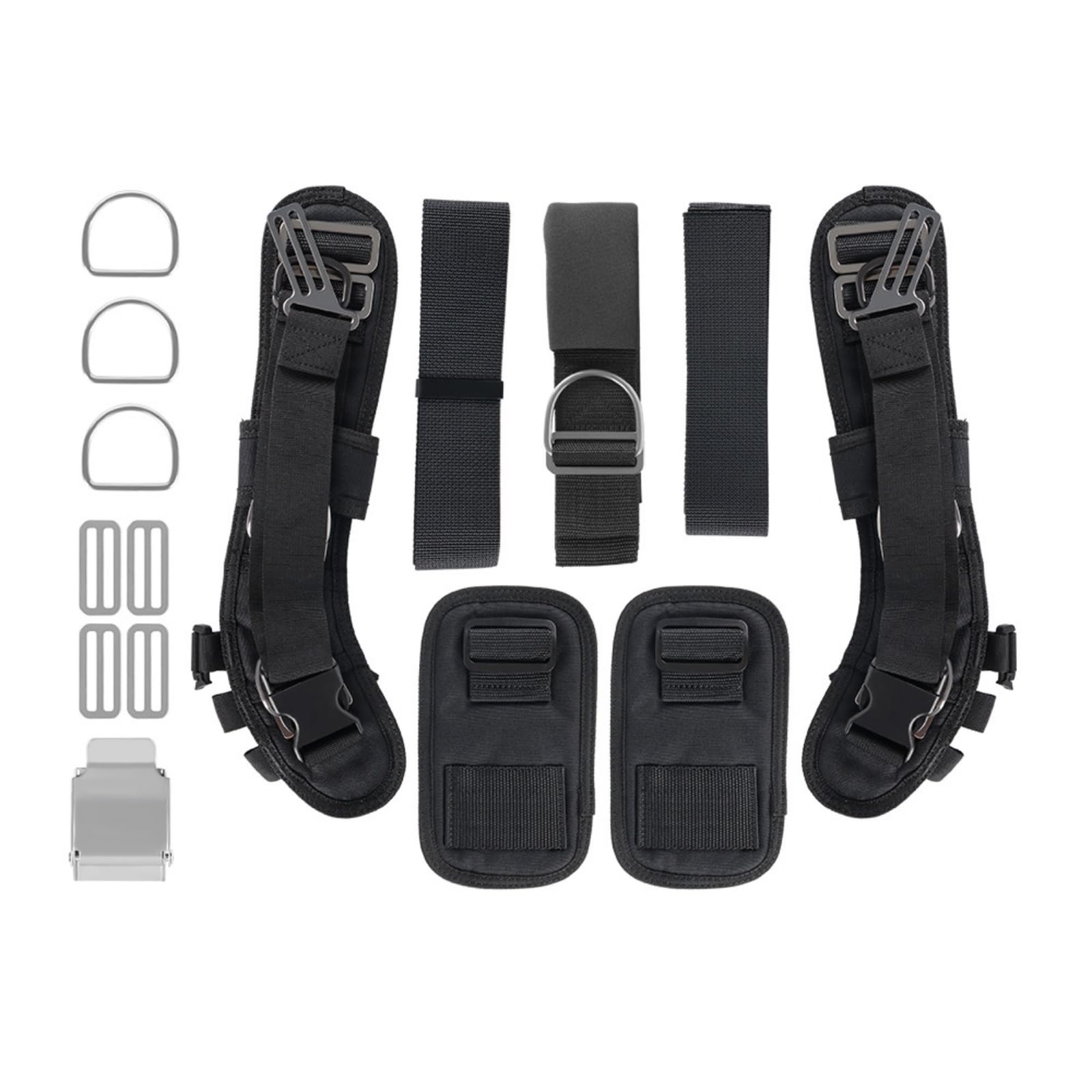 Harilla de Buceo con Placa Trasera Arnés Buceo Arnés table Equipo Cinturón con Hebillas Material Nylon Metal Adecuado para Exploración