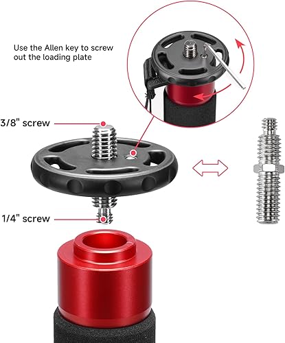 Miniatura 3 de Avella A324D aluminio 67 pulgadas cámara monopod profesional telescópica video monopies base trípode para Canon Nikon Sony Olympus Panasonic DSLR