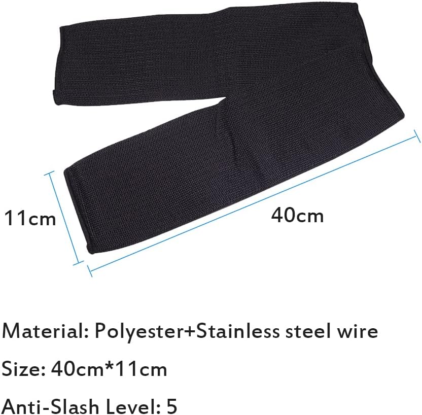 DESTRIC Arm Protection Sleeve, Cut Resitant Sleeve 40cm Burn Resistant Anti Abrasion Safety for Garden Kitchen Farm Work 1 Pair