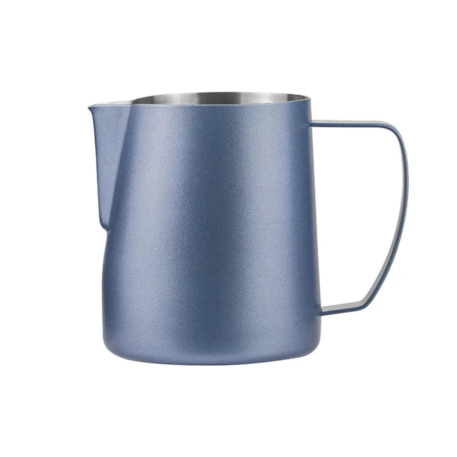 Jarra para Espumar Leche Jarra Profesional de Espuma de Leche for café expreso, Herramientas de fabricación de Arte Latte, Accesorios de Cocina for Barista, 450/700ML(700ml,Blue)