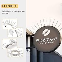 Vista 8 de OFFO - Púas para pájaros con base de acero inoxidable, Púas resistentes para aves en forma de flecha, kit de púas para palomas para mantener