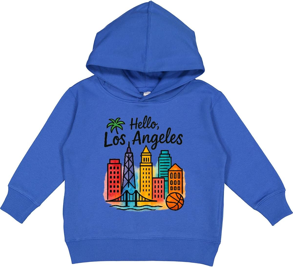 inktastic Hello Los Angeles Toddler Hoodie