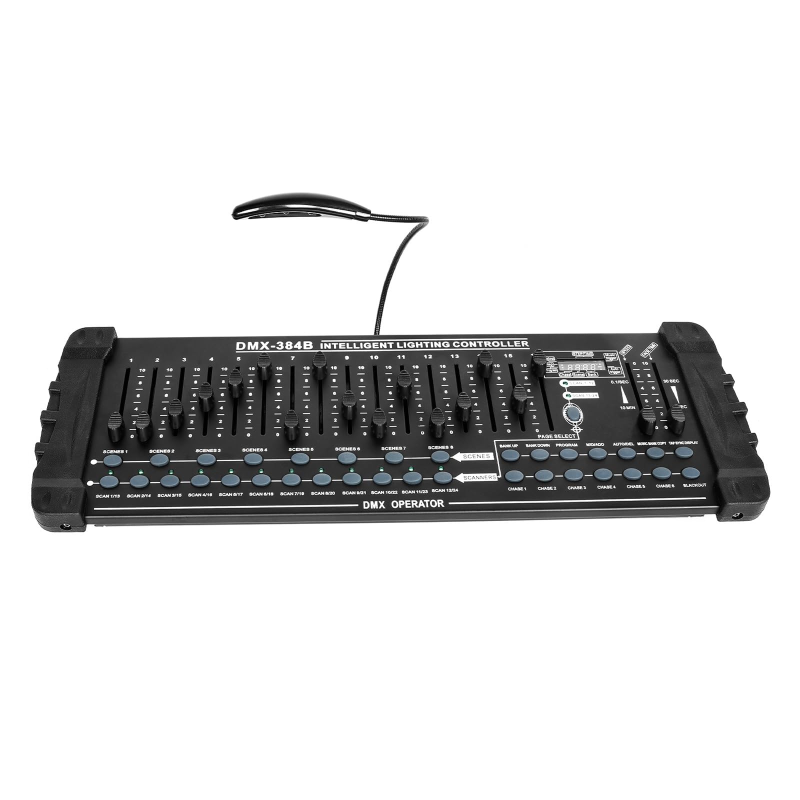 DMX Controller, 384 Channel Light Controller, DMX512 Console Operator for Live Concerts KTV DJs Clubs Equipment